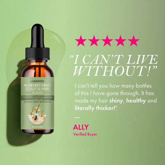 Rosemary Mint Scalp & Hair Strengthening Oil - 60ML