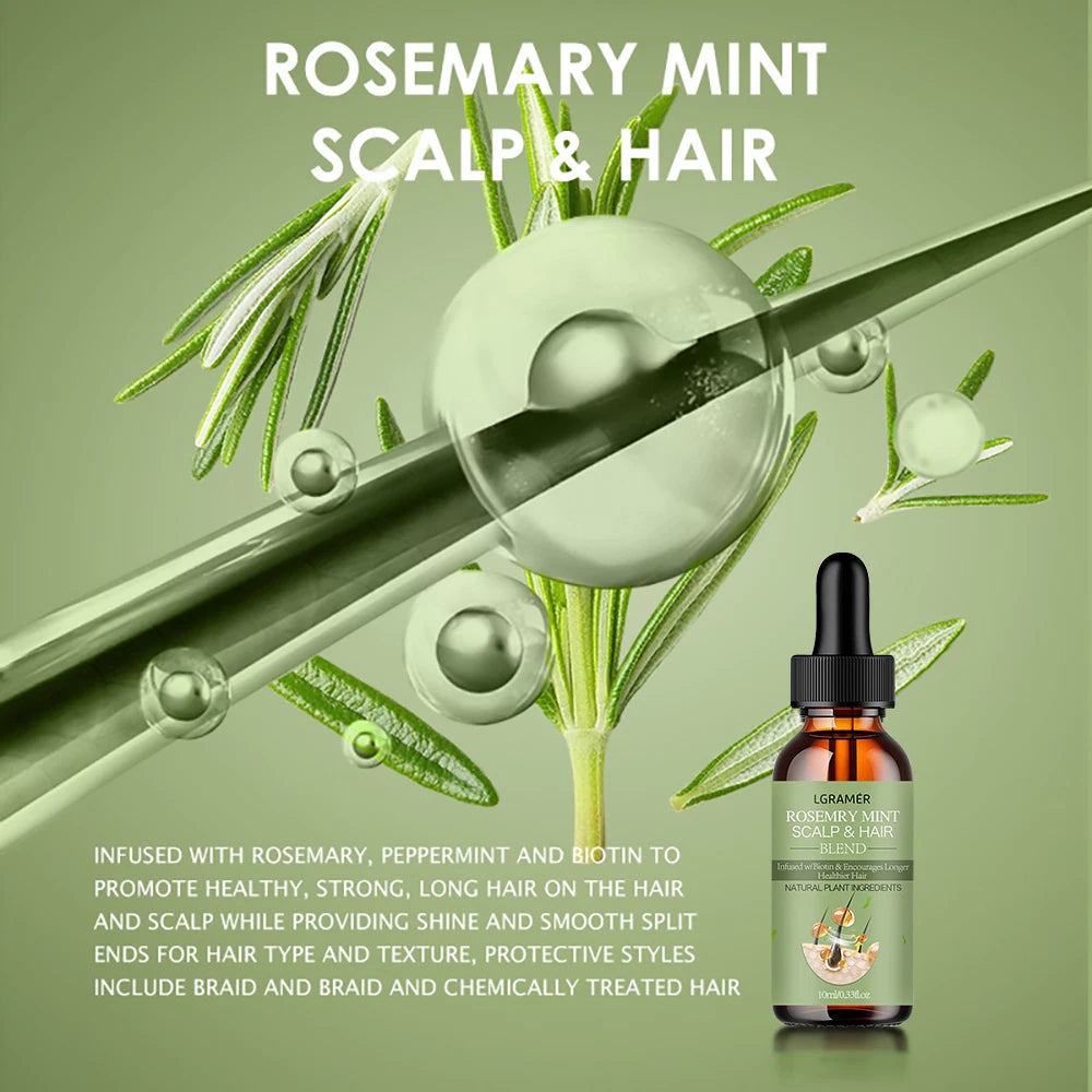 Rosemary Mint Scalp & Hair Strengthening Oil - 60ML