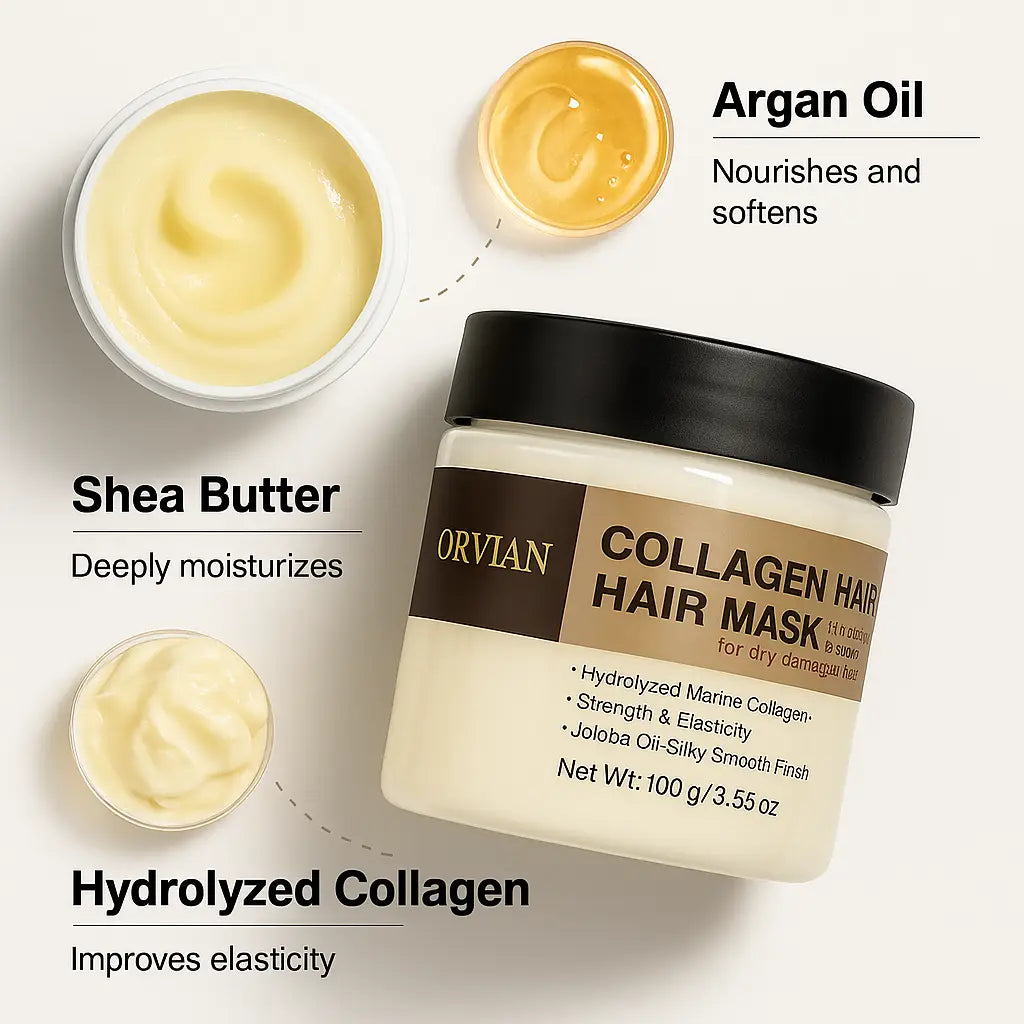 Orvian Collagen Hair Mask – Repair, Shine & Salon-Soft Hair