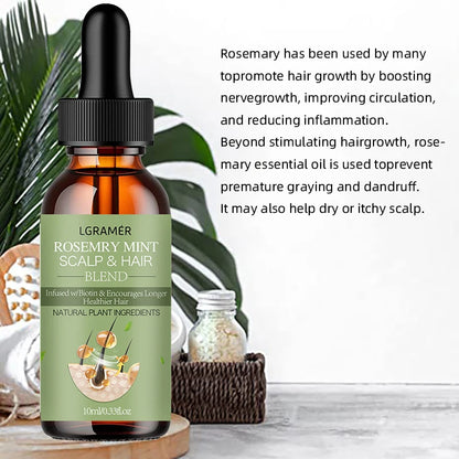 Rosemary Mint Scalp & Hair Strengthening Oil - 60ML