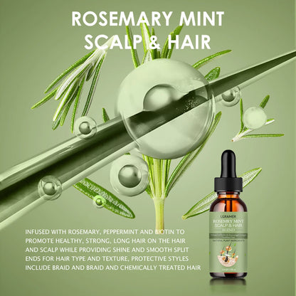 Rosemary Mint Scalp & Hair Strengthening Oil - 60ML
