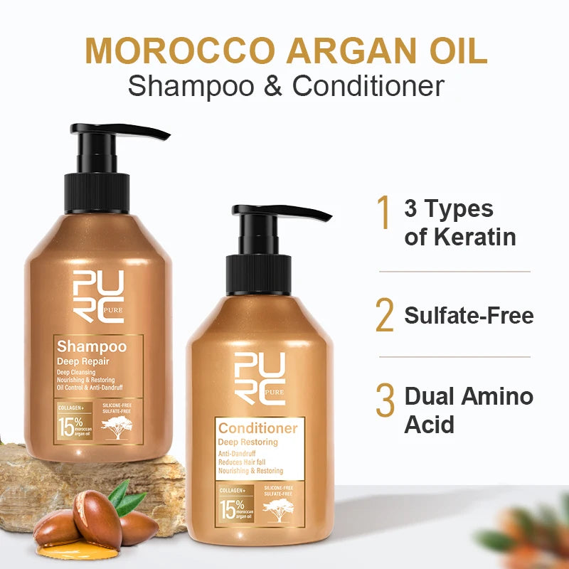Morocco Argan Oil Shampoo Conditioner Set